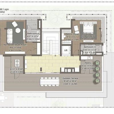 Cedar-Second  Floor Plan- Embassy Boulevard Price