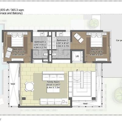 Willow-First Floor Plan- Embassy Boulevard