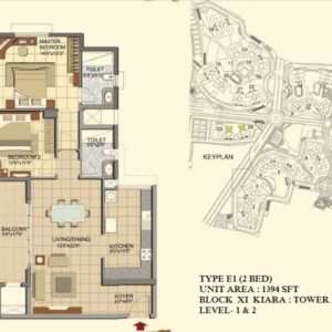 2 BHK- Type E1- T23-T24- 