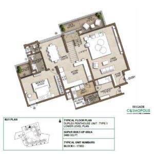 Duplex PentHouse-Type1-Ground-Floor-Plan