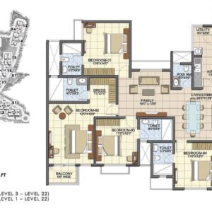 Type F1 4Bed Plan Prestige Song of the South