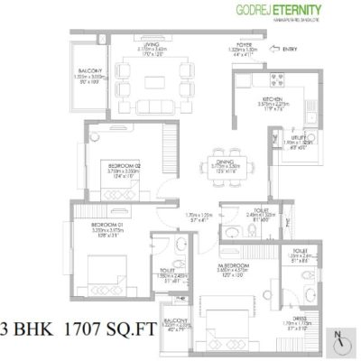 godrej-eternity-3-bedroom-plan