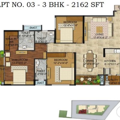 Manikchand 117FF 3 BHK Floor Plans