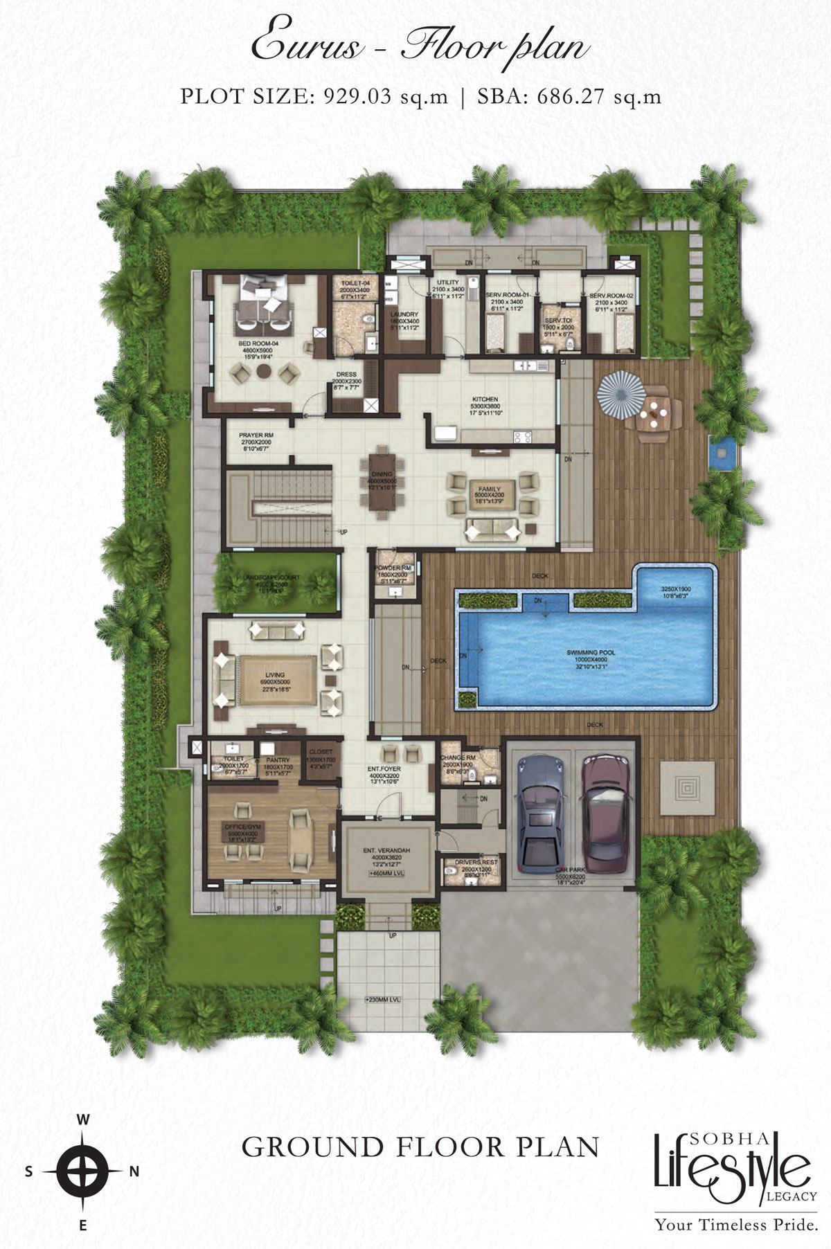 Sobha Lifestyle Legacy Villa Floor Plan 