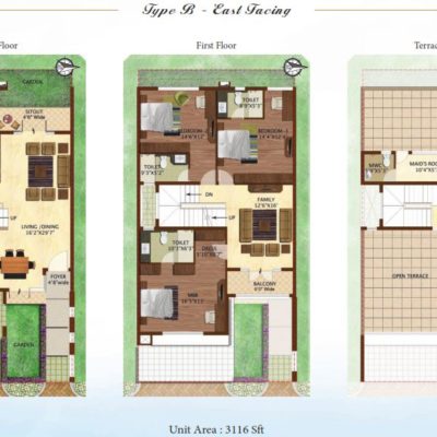 prestige-woodside-row-house-floor-plan