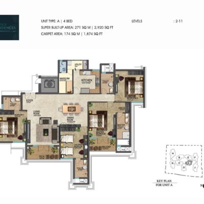 prestige-leela-residences-4-bhk-plan