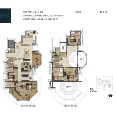 prestige-leela-residences-duplex-penthouse-plan