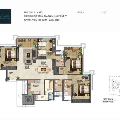 prestige-leela-residences-flats-floor-plan
