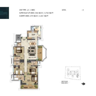 prestige-leela-residences-plans