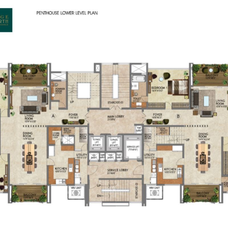 Prestige Kenilworth 3 Bedroom Apartments Cunningham Road Bangalore