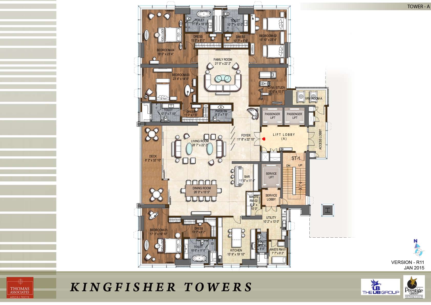 Prestige Kingfisher Towers apartments Prestige Group