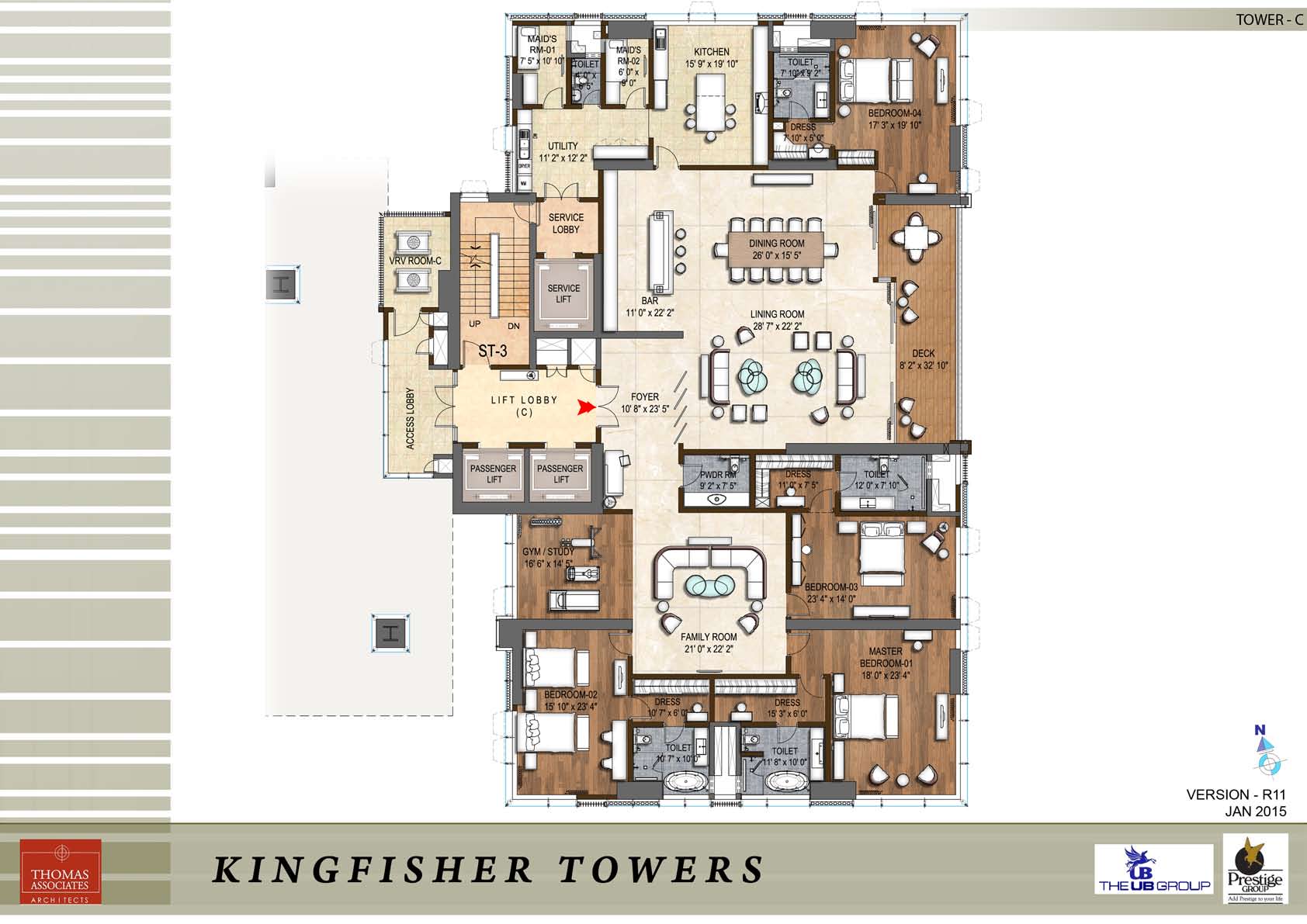 Prestige Kingfisher Towers apartments Prestige Group