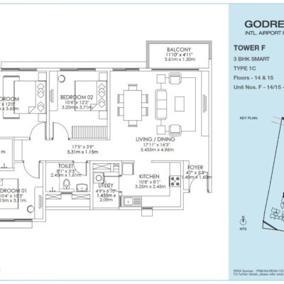 godrej-aqua-2-bhk-apartment-plan