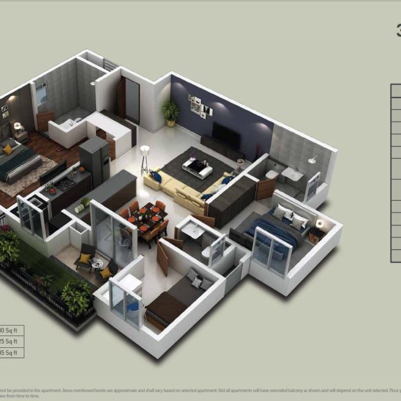 Purva Zenium 2 & 3 BHK Apartments Airport Road Hosahalli Bangalore