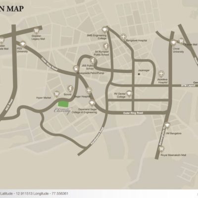 sobha-clovelly-location-map