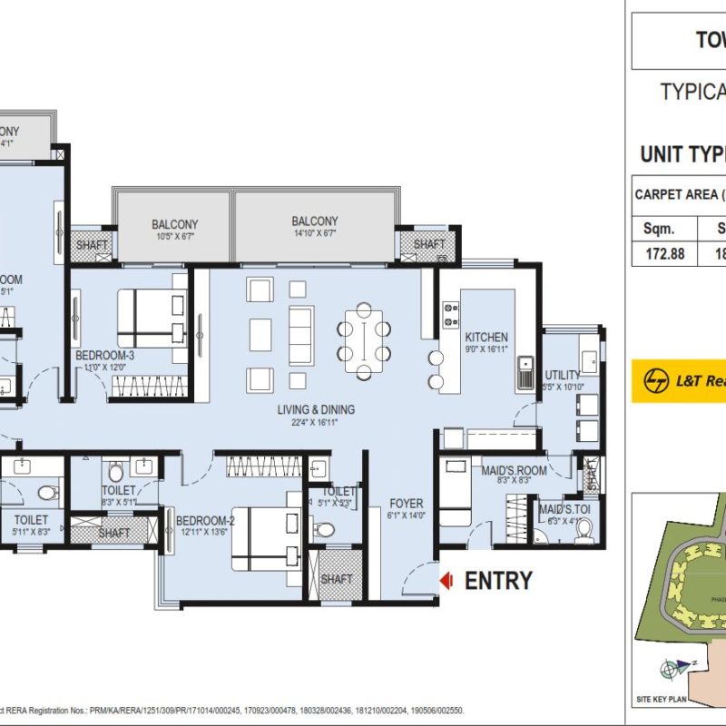 L&T Raintree Boulevard Phase 2 | 3 & 4 BHK Apartment Hebbal Bangalore