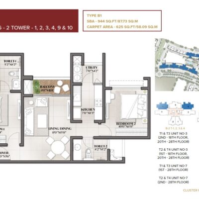 prestige-city-eden-park-2-bhk-plan